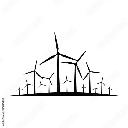 wind turbines standing tall in a field for renewable energy production