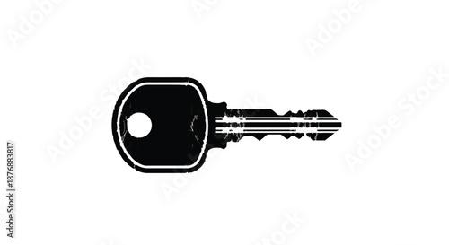 key isolated on white