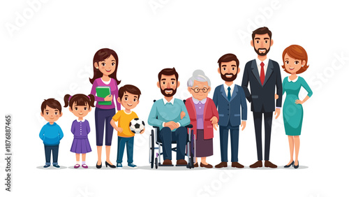 Happy Multigenerational Family Portrait