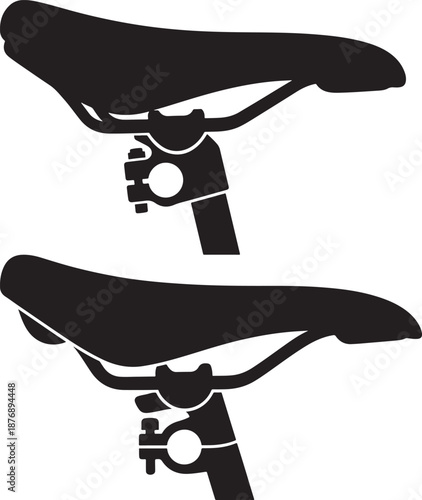 Bicycle seat isolated vector illustration