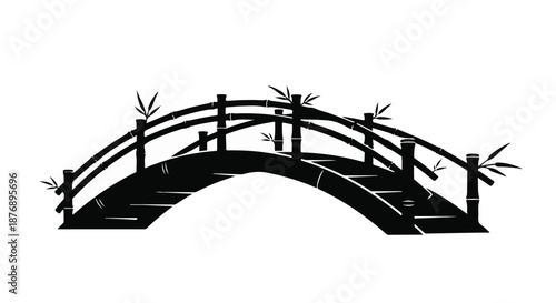 bridge silhouette vector