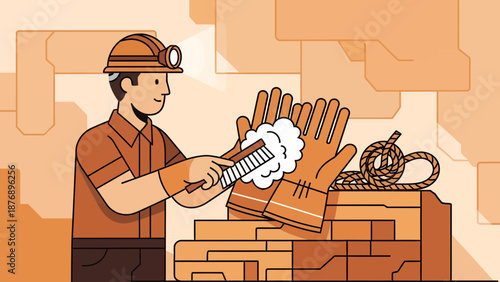 Maintaining Safety Cleaning Gloves for Professional Mining Industry Workers