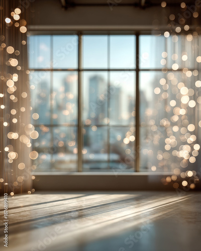 Wallpaper Mural Soft cream to white gradient backdrop with subtle bokeh and vertical space Torontodigital.ca