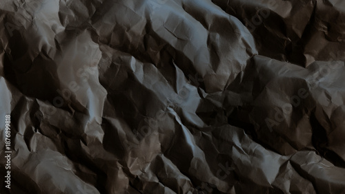 Crumpled paper texture with creases and folds