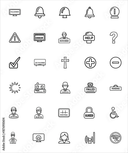 Icons Alerts Notifications