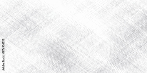 Blank old vintage white and gray fabric texture background with a textured linen canvas material design and a grunge wallpaper backdrop for art and vector illustration page