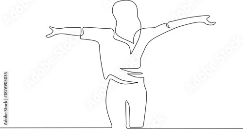 Person in a relaxed pose Vector