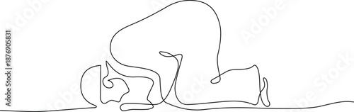 Person performing yoga pose Vector