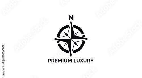 Elegant compass rose symbolizing direction, adventure, and premium quality.