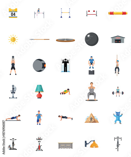 Gym Equipment and Exercises