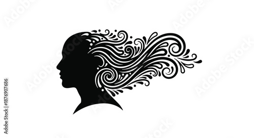 woman with long hair