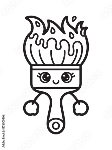 Wallpaper Mural Super cute Stationery School with a bold and easy coloring book for kids. Torontodigital.ca