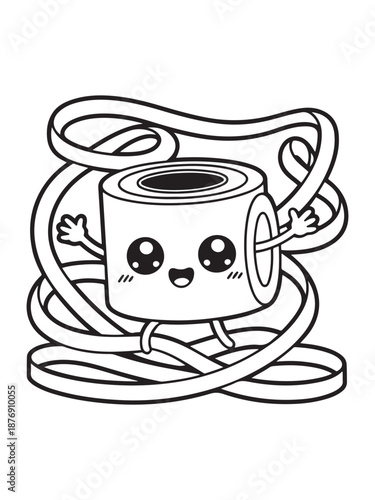 Wallpaper Mural Super cute Stationery School with a bold and easy coloring book for kids. Torontodigital.ca