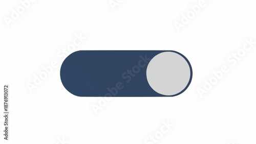 Toggle button switch on interface.