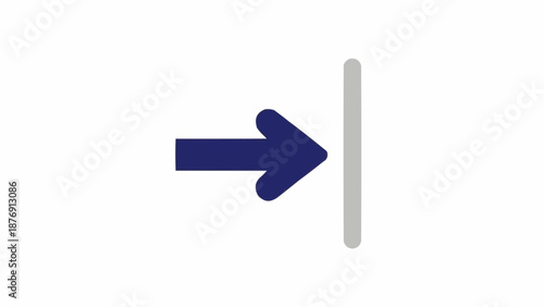 Right pointing blue arrow symbol.