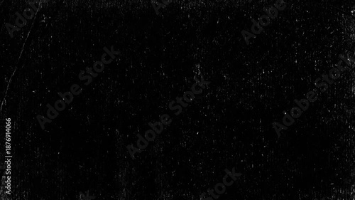Black old paper texture with white stains, crease, grain, dust particles video. Aged old page overlay effect 4K backdrop
