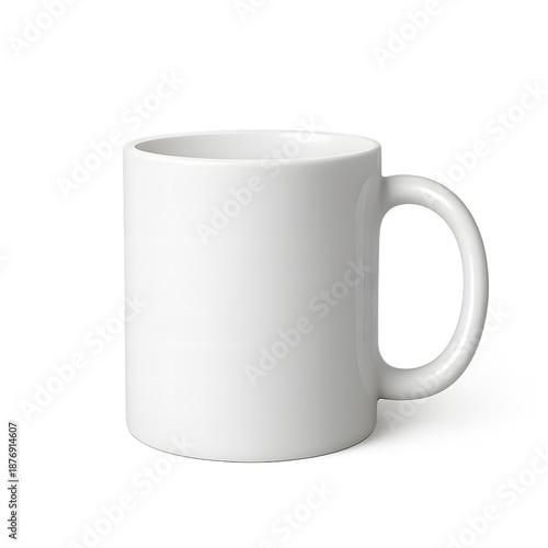 white cup isolated on white