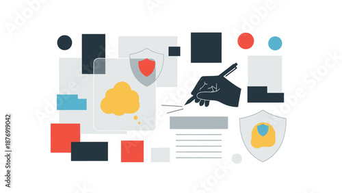 Digital Security Elements and Protection Symbols.