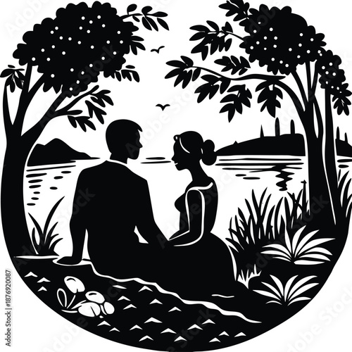  vector cupple romantic love design