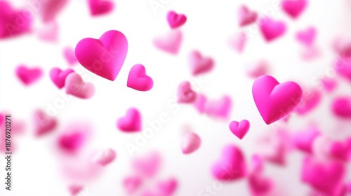 Wallpaper Mural valentines abstract background with soft hearts Torontodigital.ca