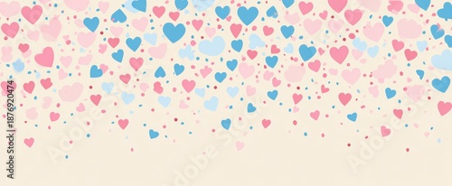 Wallpaper Mural valentines abstract background with soft hearts Torontodigital.ca