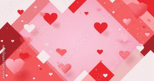 Wallpaper Mural valentines abstract background with soft hearts Torontodigital.ca