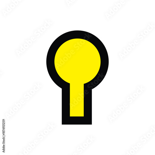 vector golden key on white background