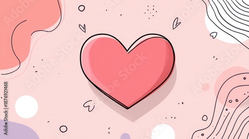 Wallpaper Mural valentines abstract background with soft hearts Torontodigital.ca