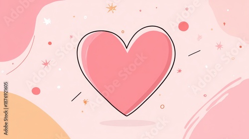 Wallpaper Mural valentines abstract background with soft hearts Torontodigital.ca