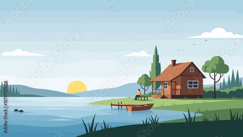 Cottage by the Lake with Dock.
