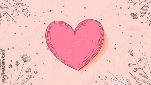 Wallpaper Mural valentines abstract background with soft hearts Torontodigital.ca