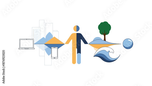 Two People Shaking Hands in Harmony.