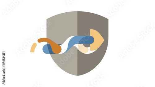 Shield Protection Security Safe Lock Icon.