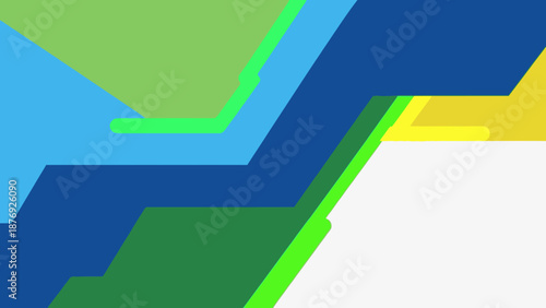 Geometric Shapes in Various Colours and Angles.