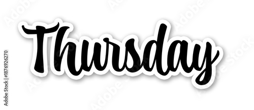 Thursday Decorative Script Typography