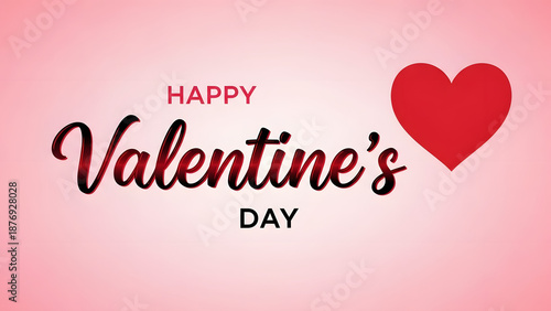 Wallpaper Mural Valentine's day greeting card with heart Torontodigital.ca