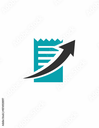 Free Download Upward Growth Document Shows Progress And Achievement With a Dynamic Arrow Concept - GFXLoad