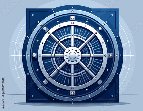 Vault Door Security Protecting Valuable Assets For Banking With Strong Safe
