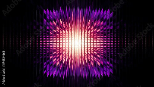 Vibrant purple and pink abstract explosion effect with sharp geometric spikes radiating from center