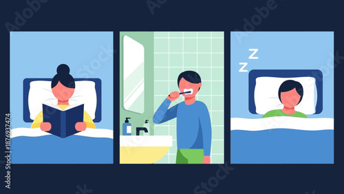 Man Reading Book and Sleeping Peacefully.