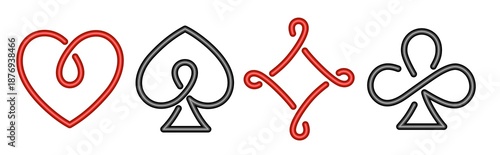 The set of Symbols a playing cards. 
