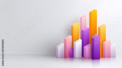 Colorful 3D Bar Graph Displaying Data Growth and Progress on Modern Background for Business, Finance, and Marketing Concepts and Presentations Free Download Colorful 3D Bar Graph Displaying Data Growth and Progress on Modern Background for Business, Finance, and Marketing Concepts and Presentations - GFXLoad