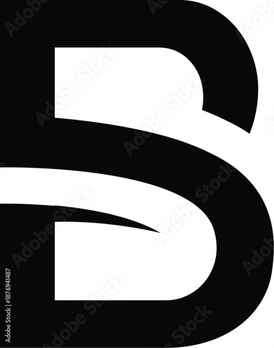 Vector BS monogram logo