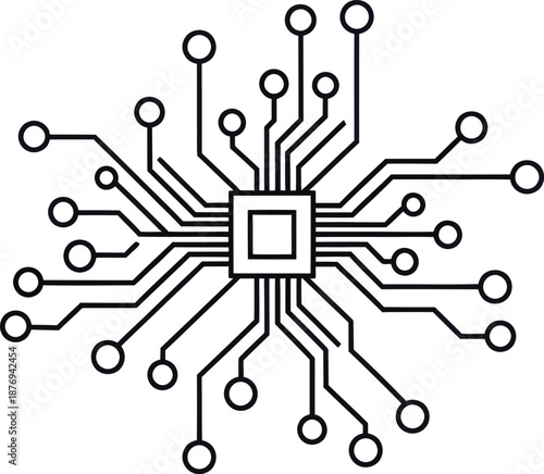 Circuit board design with central processing unit