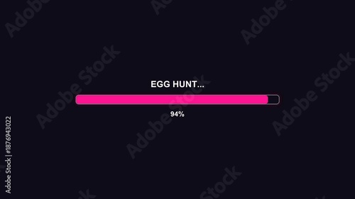 Wallpaper Mural Easter progress bar animation with message and completion status displayed in a simple digital format Torontodigital.ca