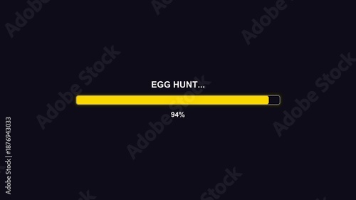 Wallpaper Mural Easter progressbar animation showing egg hunt loading at 100 percent completion Torontodigital.ca