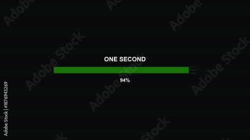 Wallpaper Mural Progress bar animation shows time completion in science fiction style Torontodigital.ca