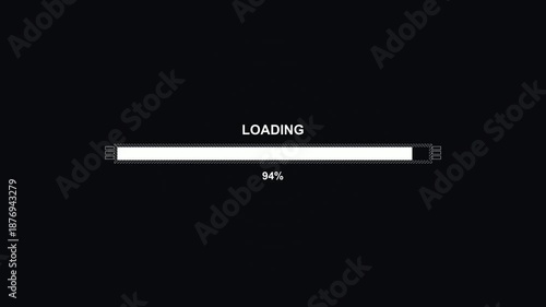 Wallpaper Mural Progress bar loading animation with science fiction hud elements on a dark background for digital interfaces Torontodigital.ca