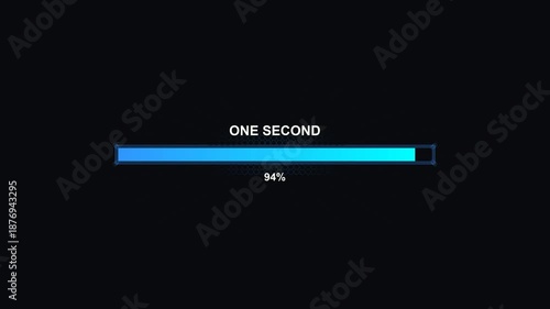 Wallpaper Mural Progress bar animation for science fiction user interface design showcasing time and completion percentage Torontodigital.ca