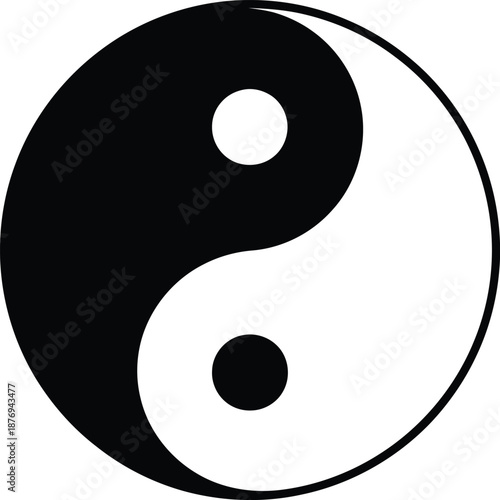 Yin yang symbol representing balance and harmony